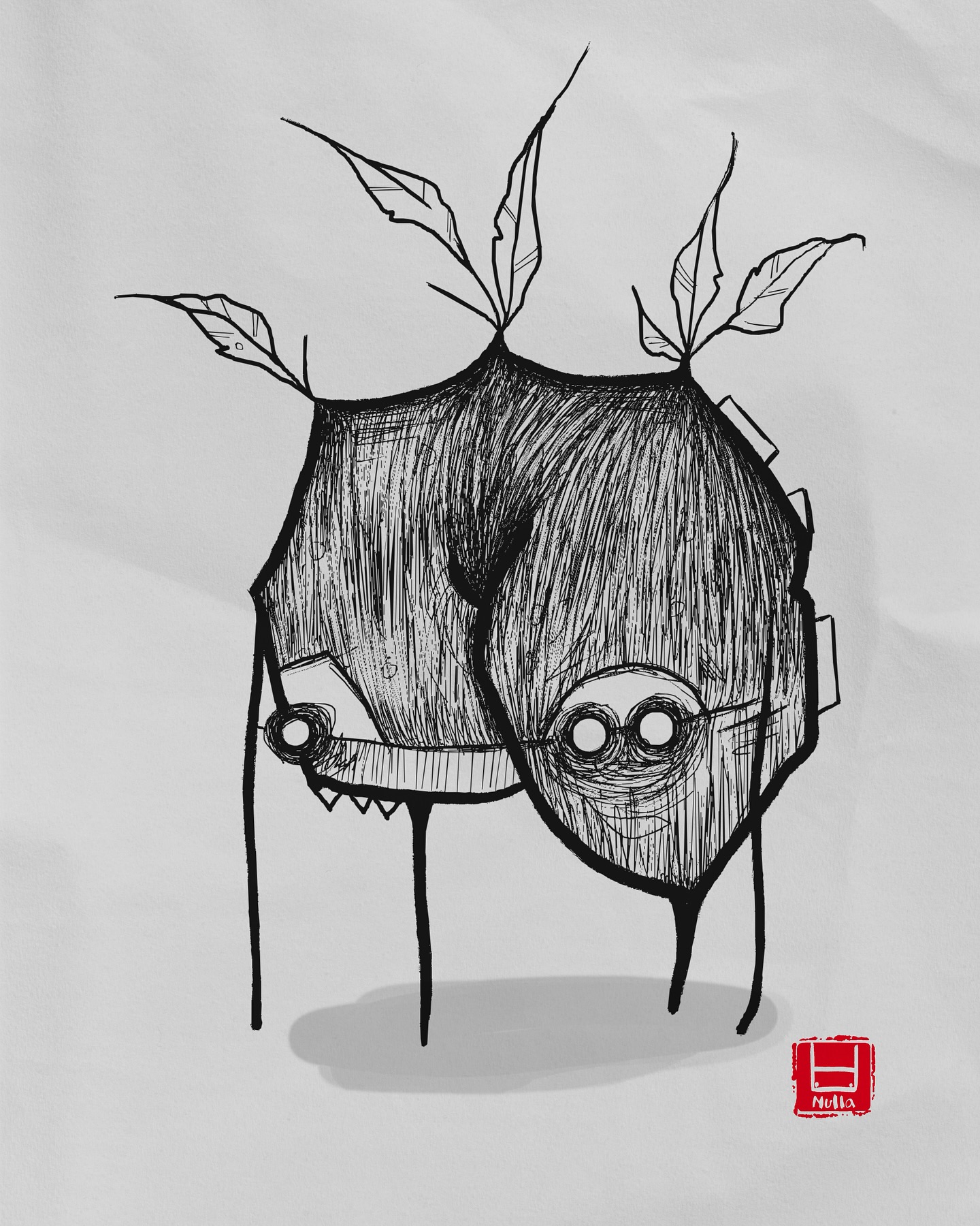 🇬🇧 I’m gonna draw every day until I hit 1000 followers! DAY 12.
Every time you say “but,” this butt is born.
Grammar isn’t exactly these monsters’ strong suit.
#dailyartchallenge #1000followersquest #grammarbeast #butmonster #creepycute #NullaLogs #weirdillustration #drawdaily #existentialbutt #darkhumorart